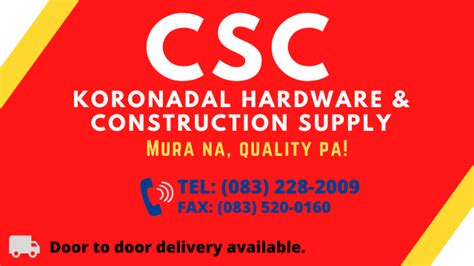 csc koronadal|CSC Koronadal Hardware and Construction Supply.